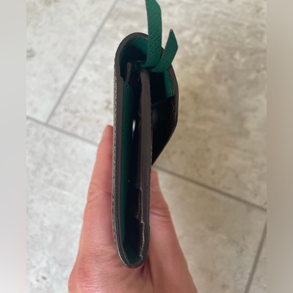 Louis Vuitton Josephine Wallet w/ Insert!!! GREEN, Dustbag, Box, MADE IN FRANCE - Picture 4 of 13